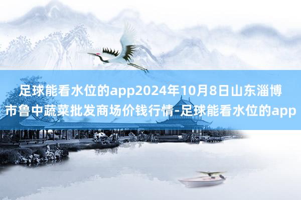 足球能看水位的app2024年10月8日山东淄博市鲁中蔬菜批发商场价钱行情-足球能看水位的app