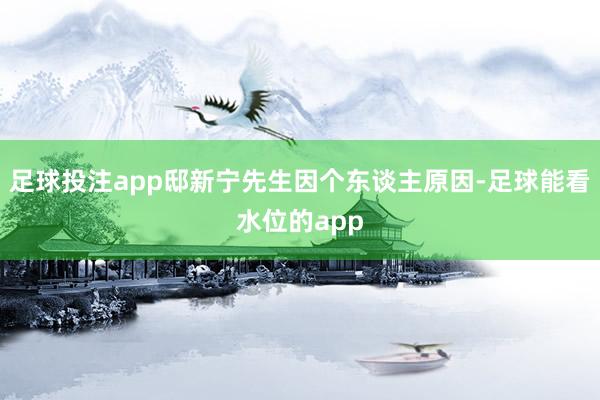 足球投注app邸新宁先生因个东谈主原因-足球能看水位的app