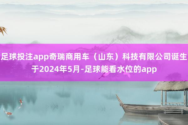 足球投注app奇瑞商用车（山东）科技有限公司诞生于2024年5月-足球能看水位的app