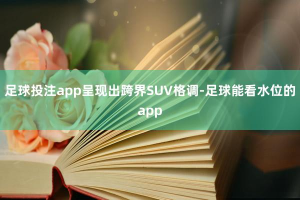 足球投注app呈现出跨界SUV格调-足球能看水位的app