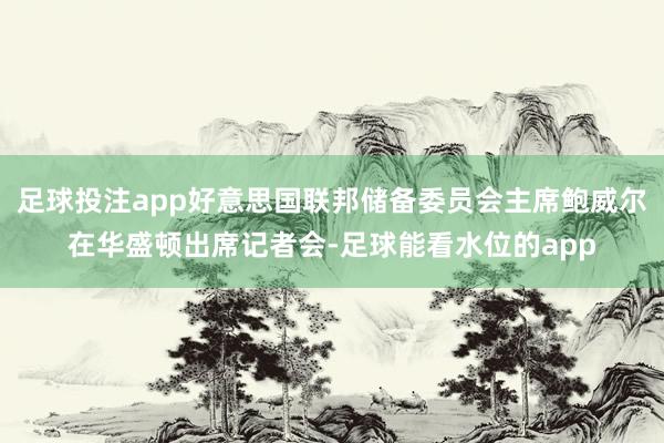 足球投注app好意思国联邦储备委员会主席鲍威尔在华盛顿出席记者会-足球能看水位的app