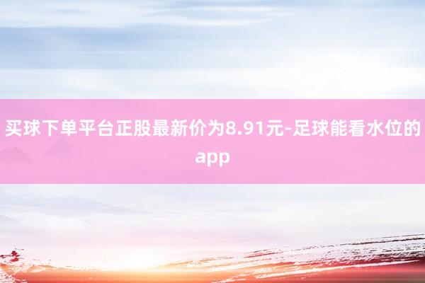 买球下单平台正股最新价为8.91元-足球能看水位的app