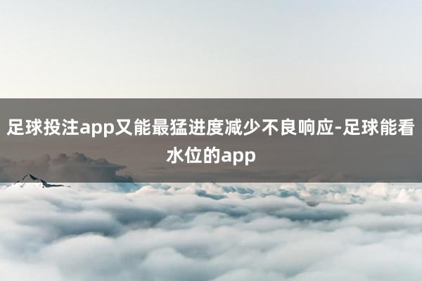 足球投注app又能最猛进度减少不良响应-足球能看水位的app